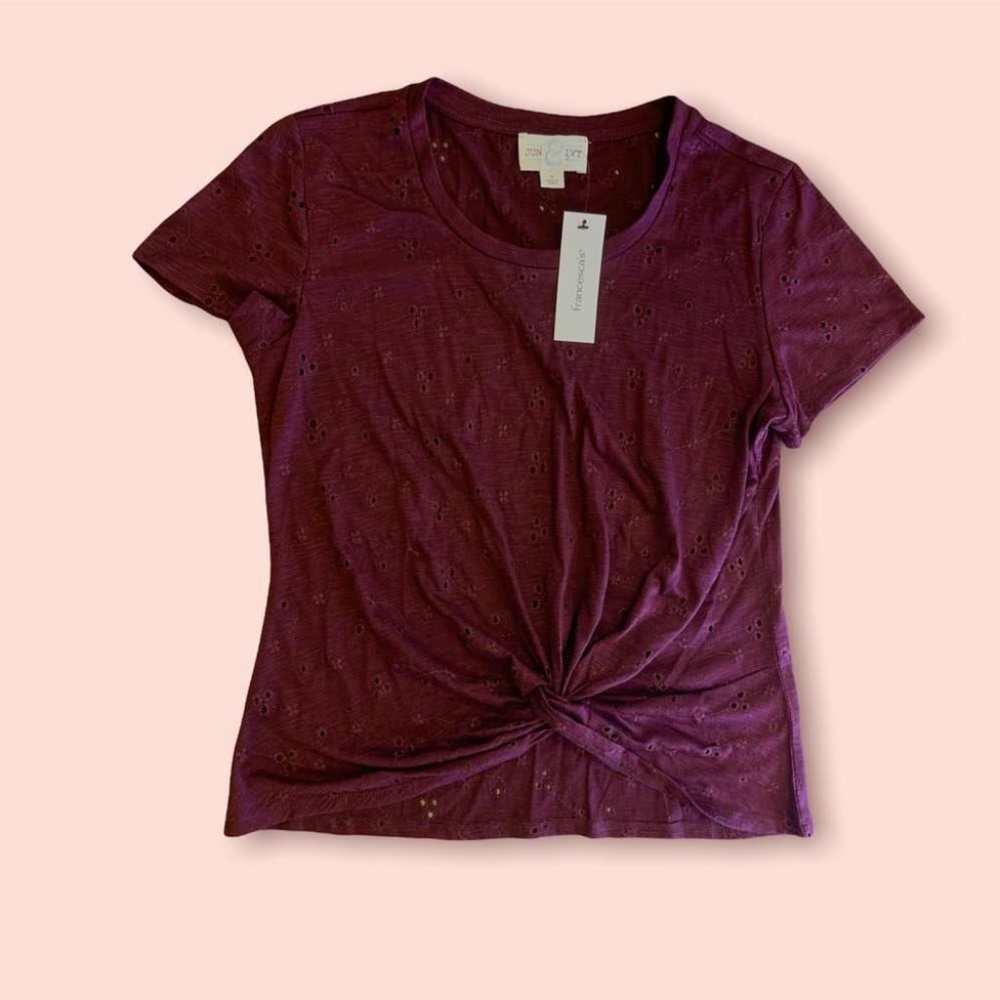 Jun & Ivy Francesca's Purple Blouse Woman's Size Small BRAND NEW Never Worn